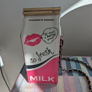 Betsey Johnson Milk Carton Purse